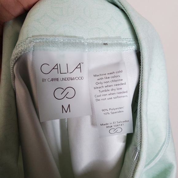 Calia By Carrie Underwood Green Landscape Printed Cropped Leggings - Picture 11 of 11